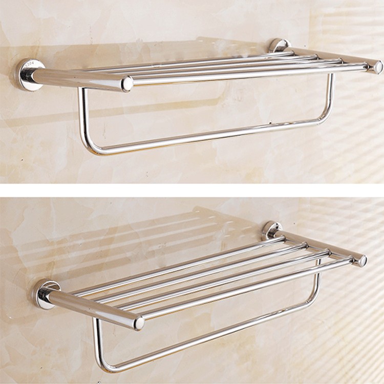 Hotel home wall stainless steel 304 bathroom towel holder rail ...